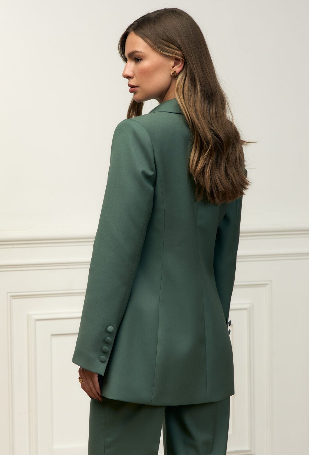 Двубортный жакет Merlin с обтяжными пуговицами - фото 97964