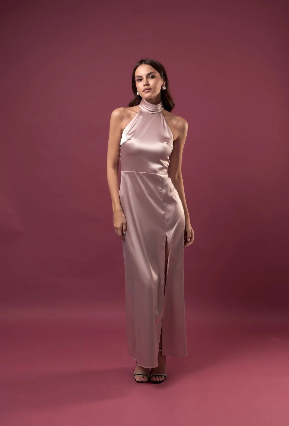 Платье Nadin из атласа - фото 98003