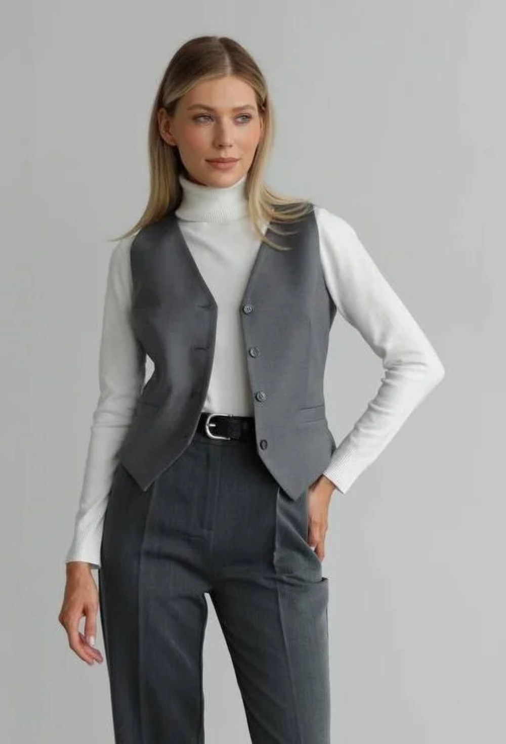 Трикотажный бадлон в цвете - фото 98057