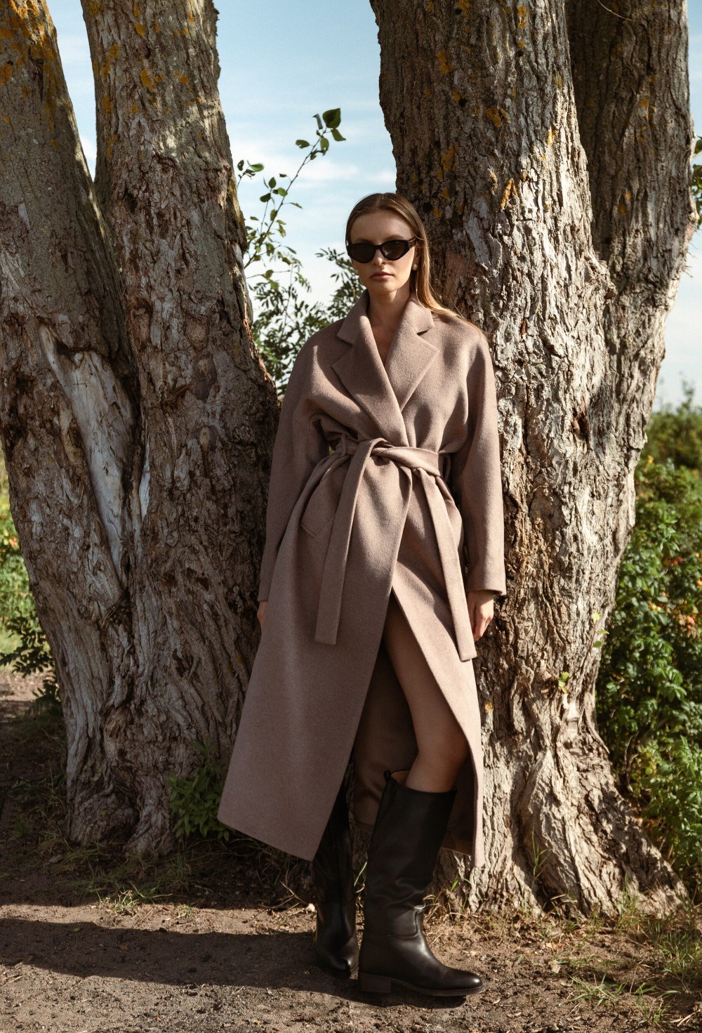 Пальто-халат Grace из шерсти и кашемира - фото 98166