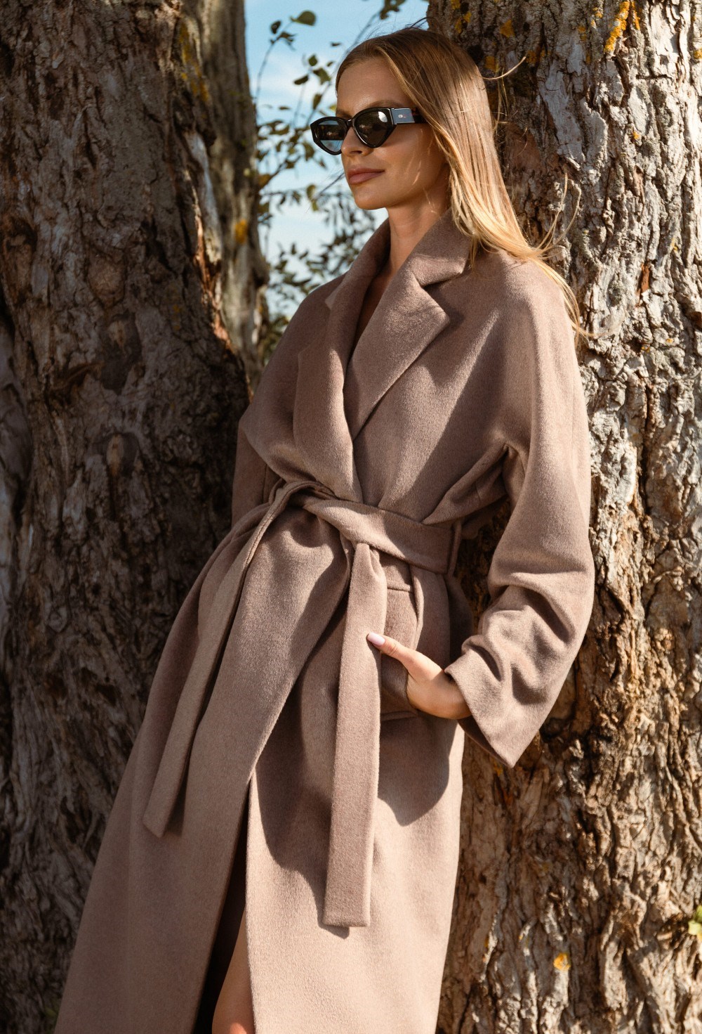 Пальто-халат Grace из шерсти и кашемира - фото 98167