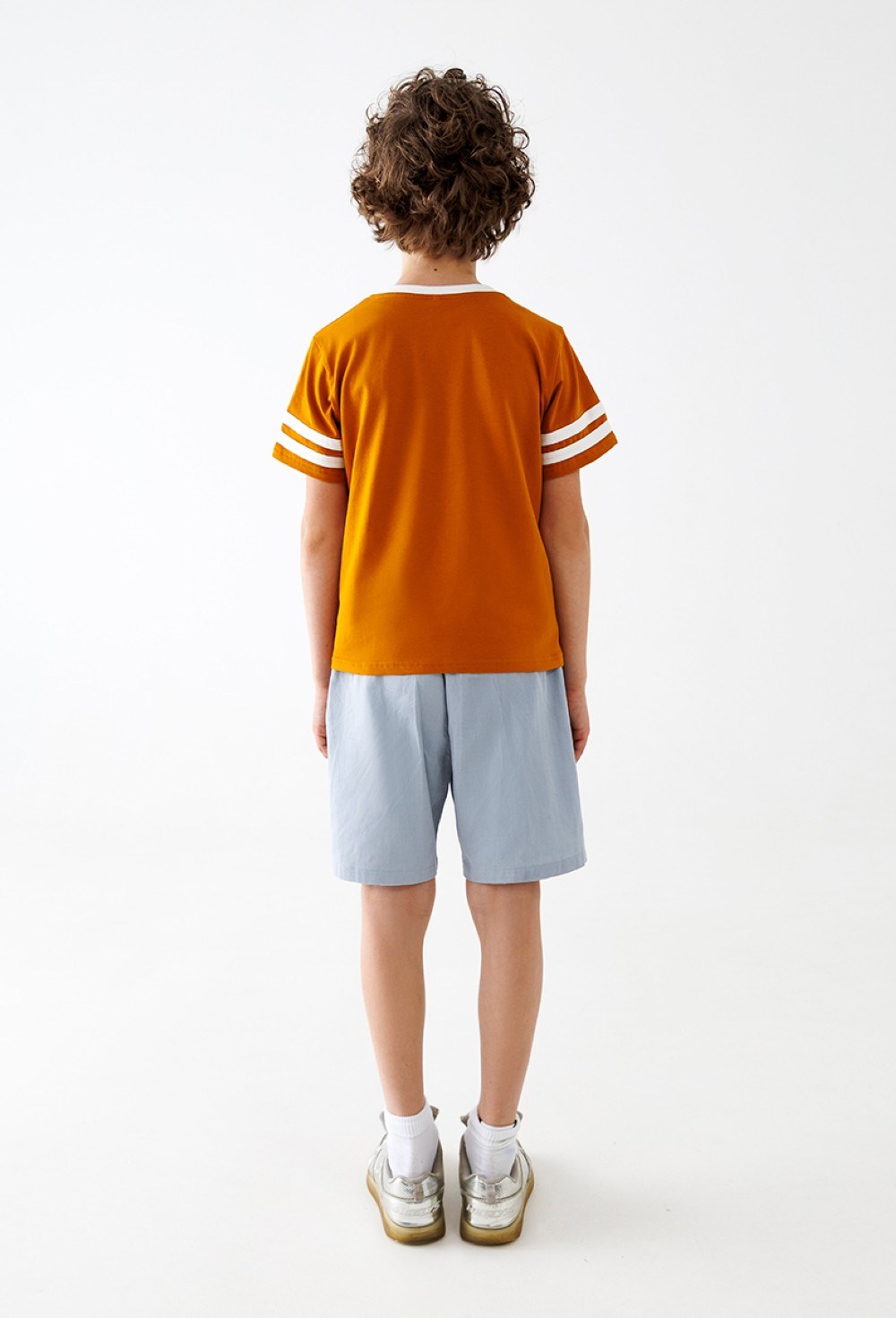 Футболка горчичная Человек в Космосе - фото 98254