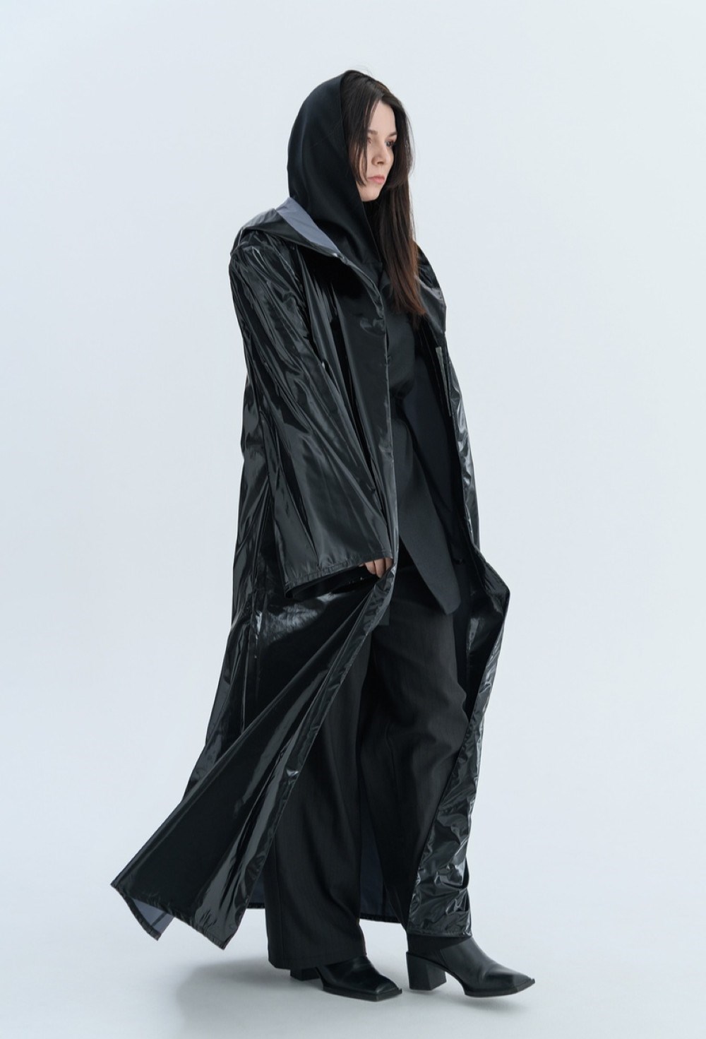 Плащ-дождевик с шопером - фото 98453