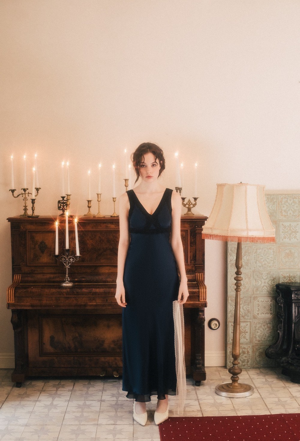 Платье из шёлка с французским кружевом - фото 98482