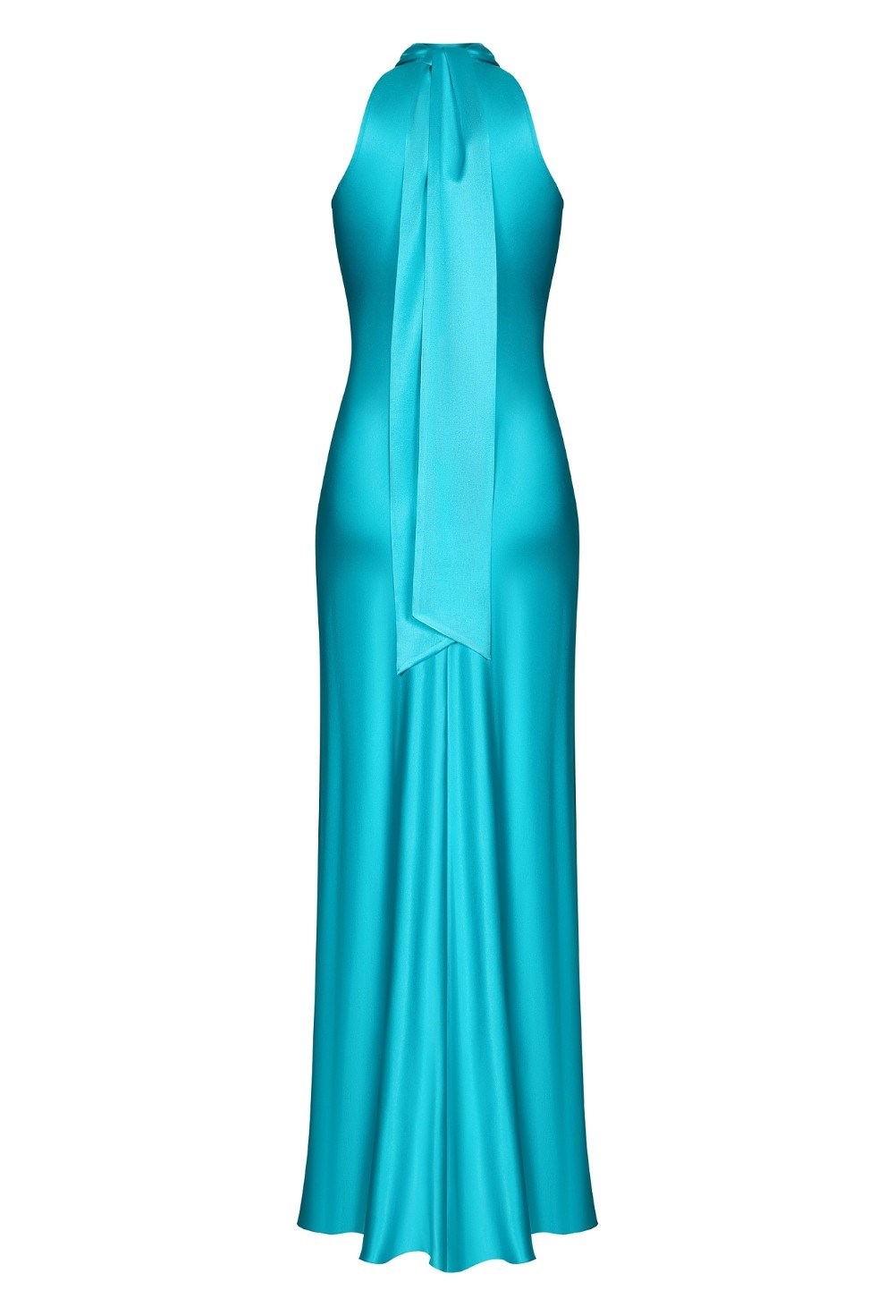 Платье с шарфом шелковое - фото 98504