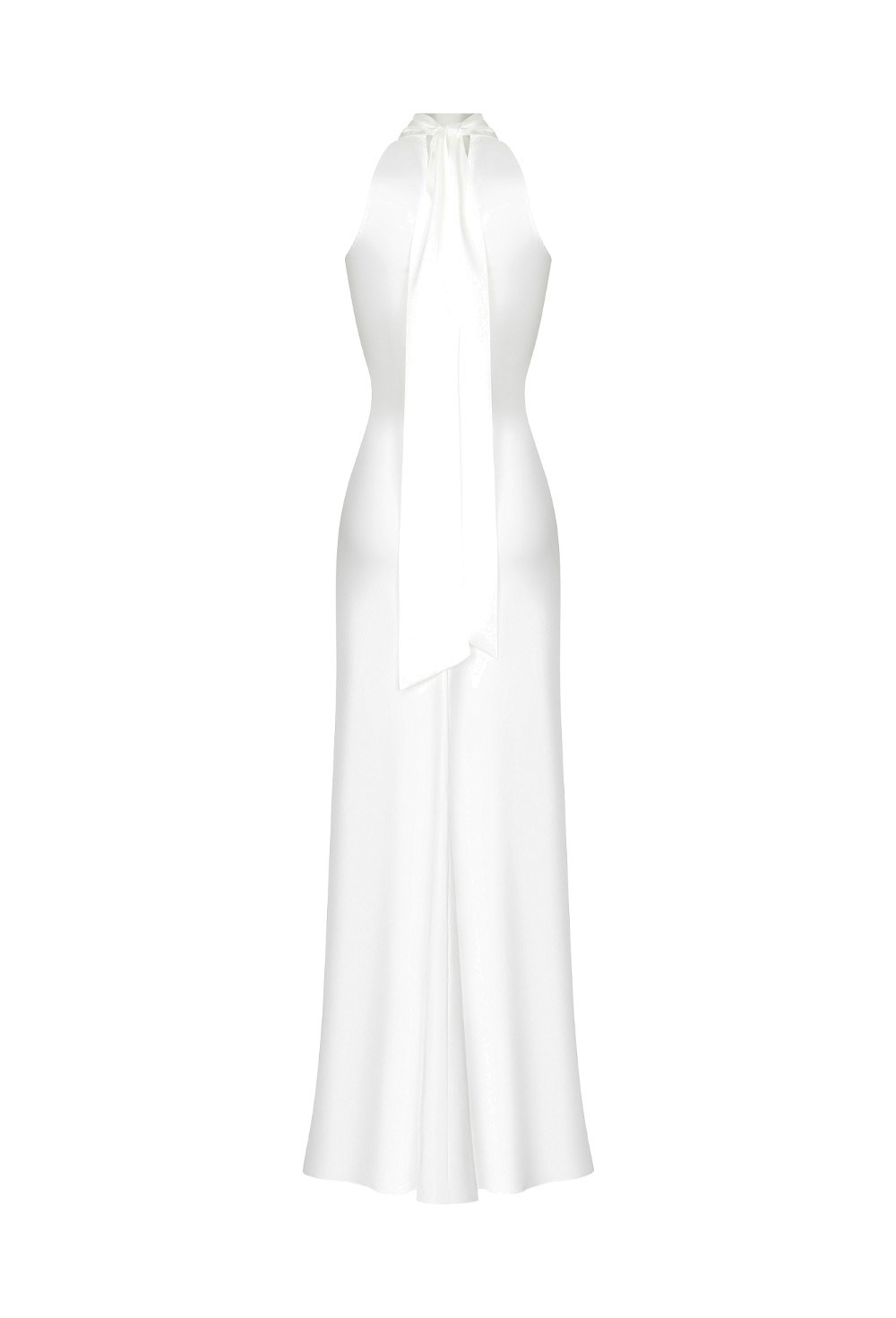 Платье с шарфом шёлковое - фото 98543