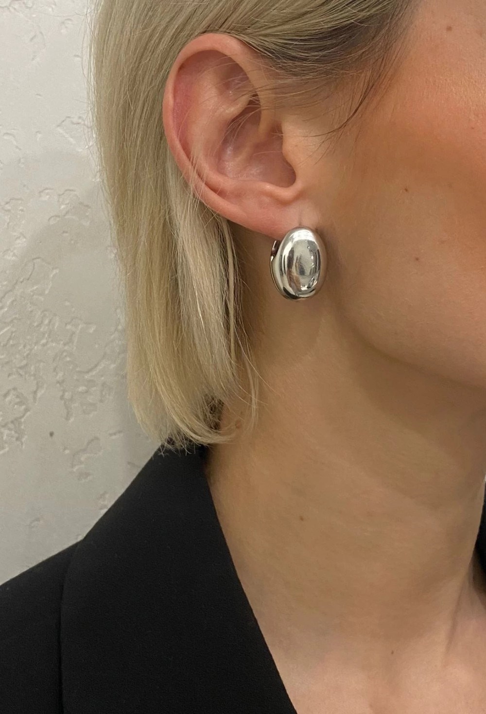 Серьги Mini Egg Silver - фото 98642