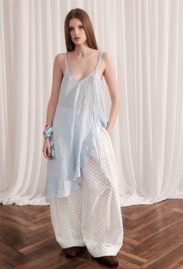 Платье Boho кроп в полоску
