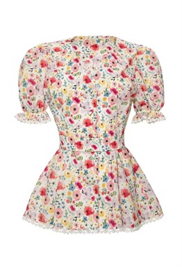 «Flower blouse» Блуза из хлопка