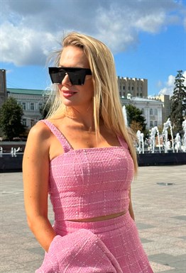 Топ-корсет из твида «Rose»