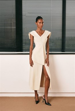 Платье миди из шерсти