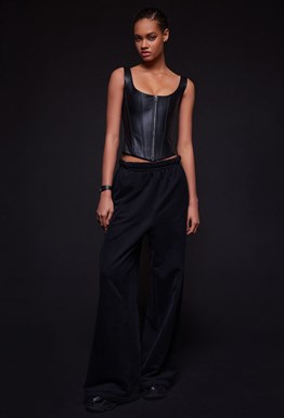 Черные oversize джоггеры