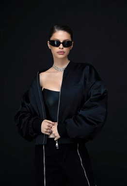 Атласный бомбер