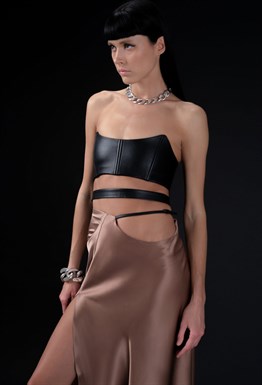 Корсет из натуральной кожи (без молнии)