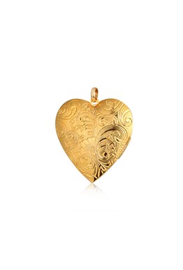 Large Heart Gold Pedant