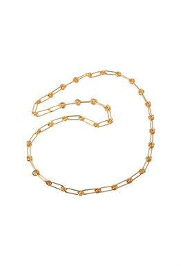 Knot Chain Necklace Gold