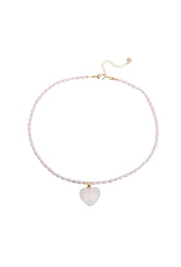 Choker made of natural rice pearls