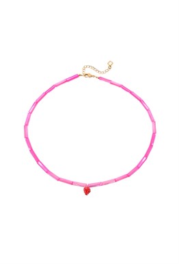 Choker with Strawberry pendant Gold