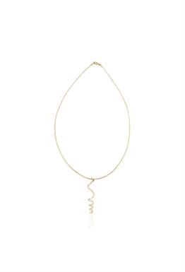 Gold Plated Choker with Spiral Symbol