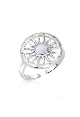 The Sun Ring Rhodium