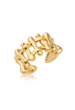 Ring with a weave Gold