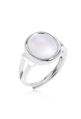 Mother of Pearls Ring Silver