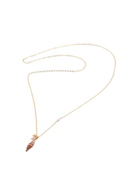 Necklace with natural Turittela