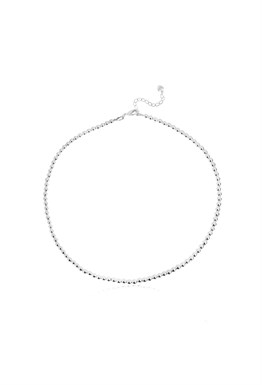 Necklace made of metal beads