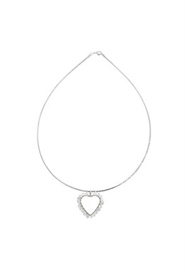 Necklace with Crystal Heart
