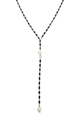 Blue Sugar Beads Necklace