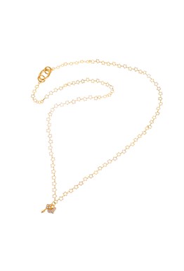 Long Gold Necklace with Gold