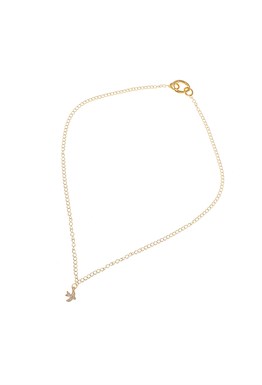 Roses Mother of Pearl Rhodium Necklace