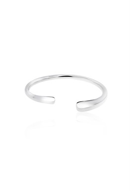 Multi-row bracelet Rhodium
