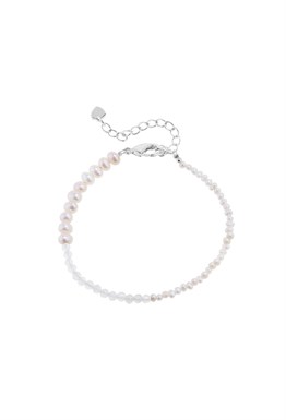 Pearl and Black Agate Bracelet