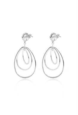 Stud earrings in the shape of a heart