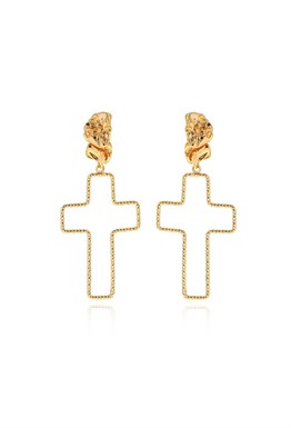 Earrings in the form of a volumetric drop