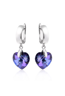 Graphic earrings with square pendants