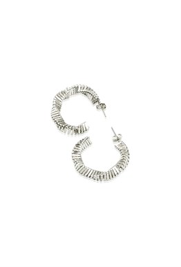 Hoops Metal Baguette Earrings