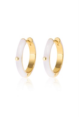 Hoops Mother of Pearl Gold