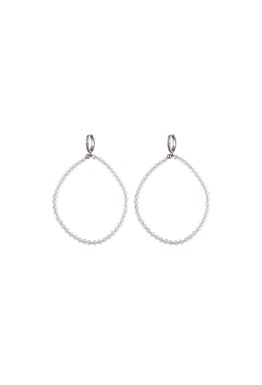 Hoops White Swarovski Earrings