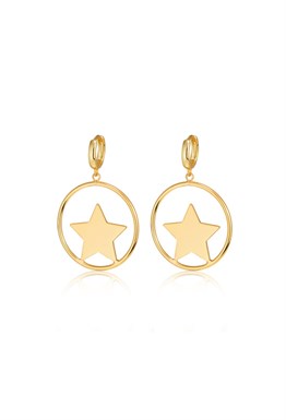 Star Hoops Gold