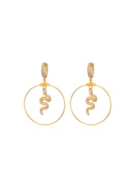 Snakes Hoops Gold