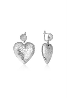 Medium Hearts Silver