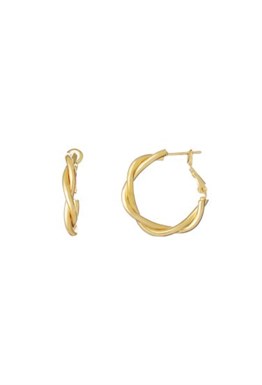 Hoops Twisted Gold