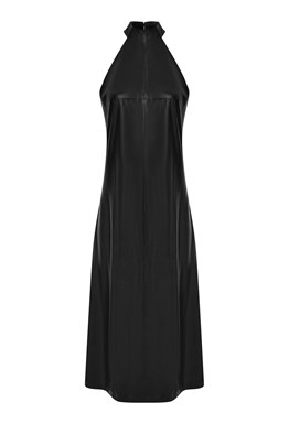 Платье из экокожи