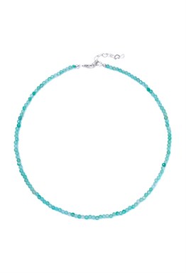 чокер из светло-зеленого хризолита