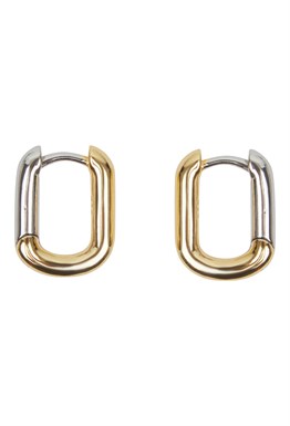 серьги-конго золотистые