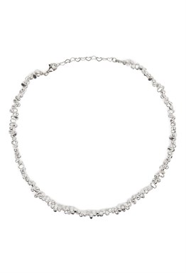 чокер из серебряного гематита