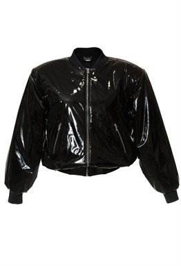 Бомбер лаковый