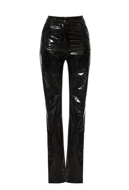 Брюки лаковые